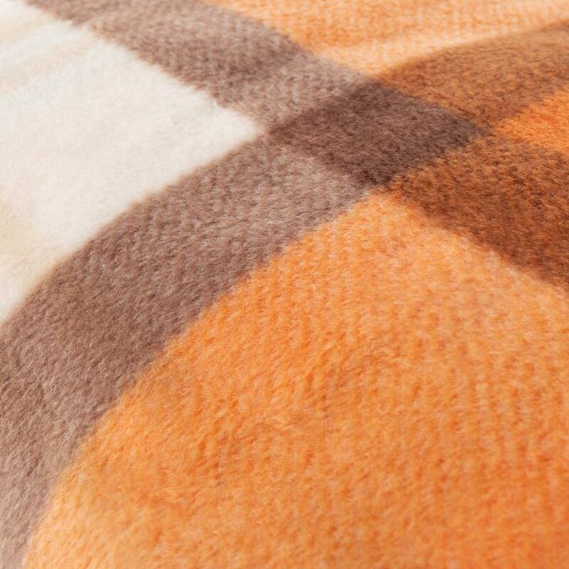 Stalwart 12-Volt Polar Fleece Electric Car Throw Blanket in Orange - HW6000039