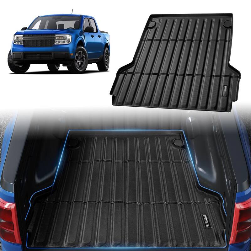 VEVOR Truck Bed Mat,Compatible with Ford Maverick,TPE Truck Bed Liner Mat Fits for 5 ft. Bed,Thick and Heavy-Duty - TPEKCCCDTPEF70ESXV0