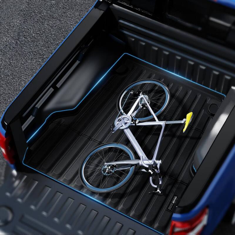 VEVOR Truck Bed Mat,Compatible with Ford Maverick,TPE Truck Bed Liner Mat Fits for 5 ft. Bed,Thick and Heavy-Duty - TPEKCCCDTPEF70ESXV0