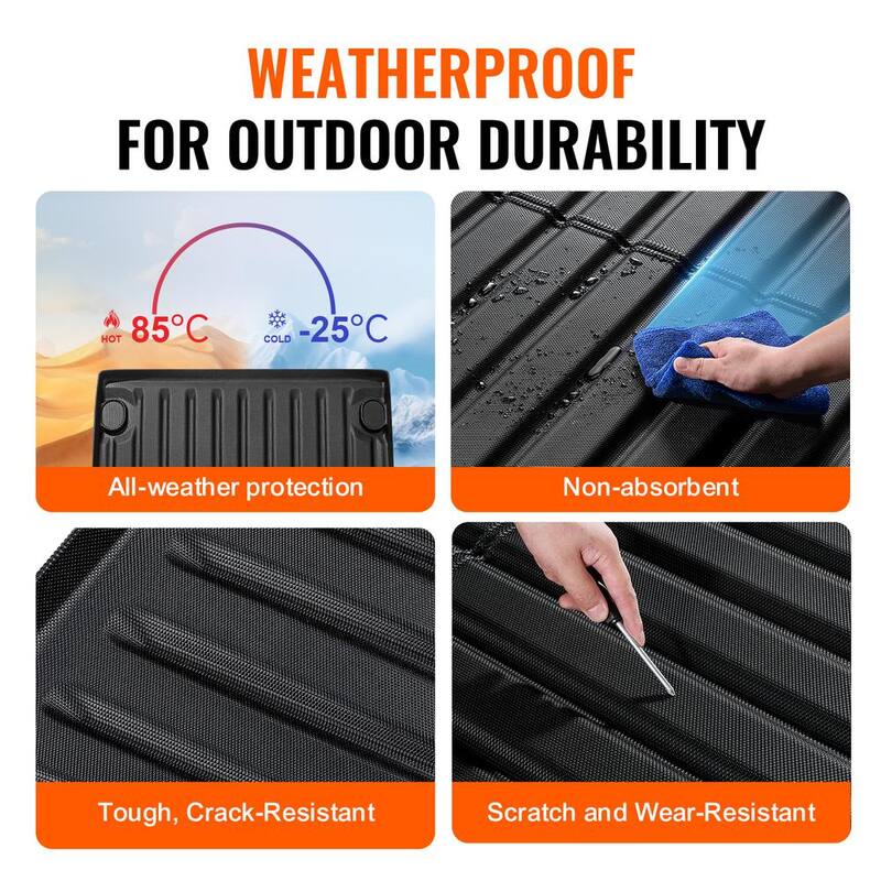 VEVOR Truck Bed Mat,Compatible with Ford Maverick,TPE Truck Bed Liner Mat Fits for 5 ft. Bed,Thick and Heavy-Duty - TPEKCCCDTPEF70ESXV0