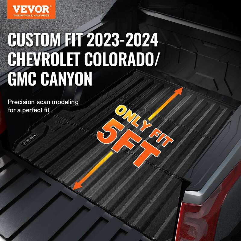 VEVOR Truck Bed Mat,Compatible with Chevrolet Colorado/GMC Canyon,TPE Truck Bed Liner Mat Fits for 5 ft. Bed - TPEKCCCDTPEX80KVYV0
