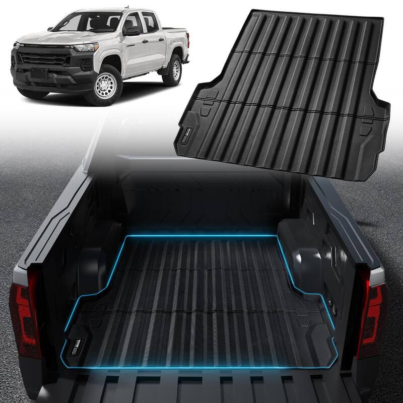 VEVOR Truck Bed Mat,Compatible with Chevrolet Colorado/GMC Canyon,TPE Truck Bed Liner Mat Fits for 5 ft. Bed - TPEKCCCDTPEX80KVYV0