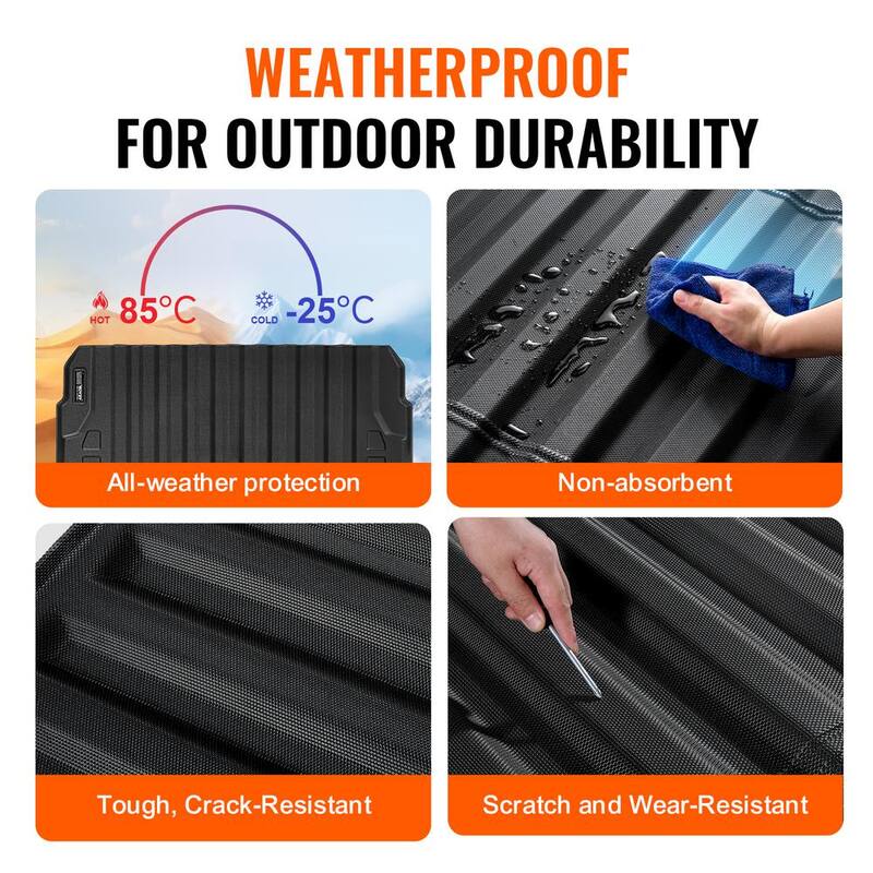 VEVOR Truck Bed Mat,Compatible with Chevrolet Colorado/GMC Canyon,TPE Truck Bed Liner Mat Fits for 5 ft. Bed - TPEKCCCDTPEX80KVYV0