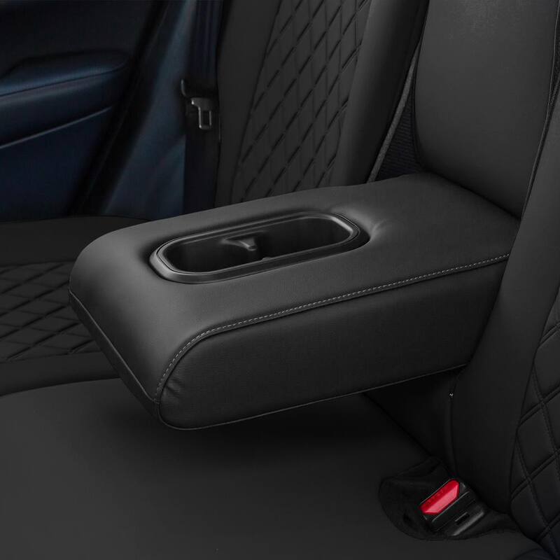 FH Group Neoprene Custom Fit Rear Set Seat Covers for 2017-2022 Honda CR-V LX EX and EX-L - DMCM5014BK-RR