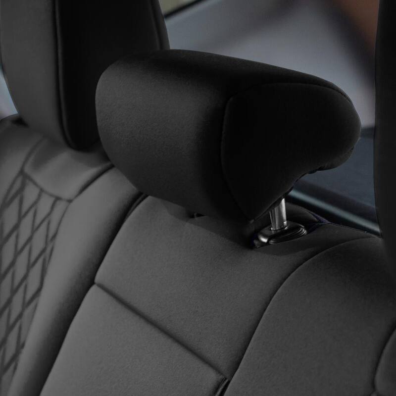 FH Group Neoprene Custom Fit Rear Set Seat Covers for 2017-2022 Honda CR-V LX EX and EX-L - DMCM5014BK-RR