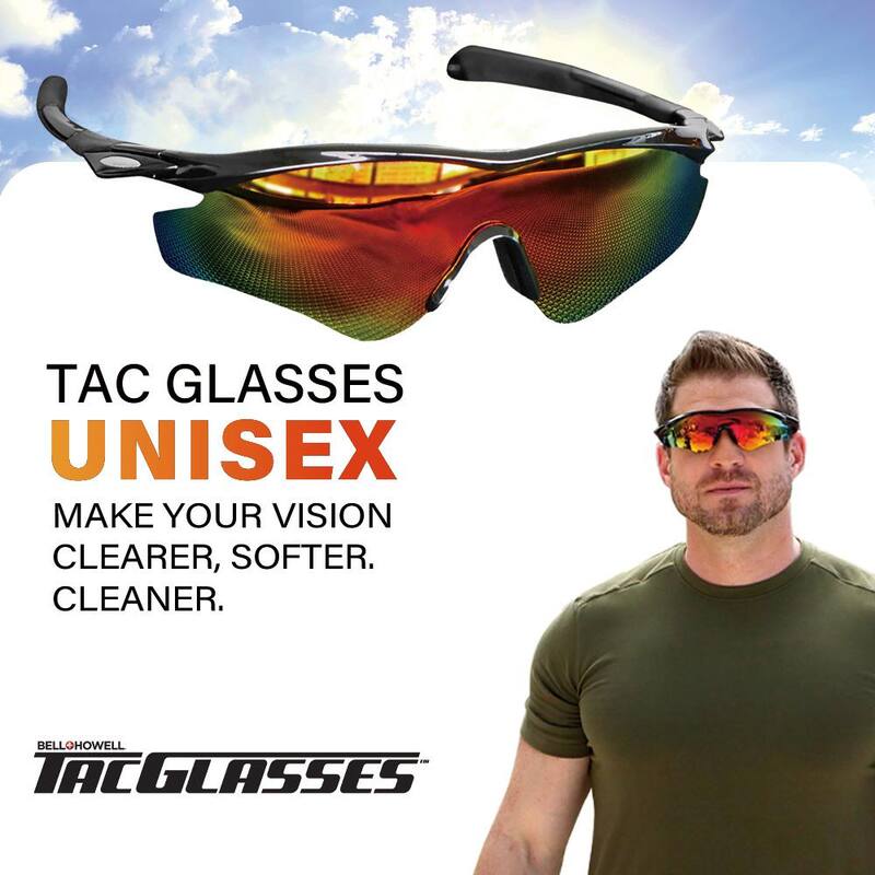 Bell + Howell TacGlasses 2.0 - Self Cleaning Polarized Sunglasses - Unisex - 2685