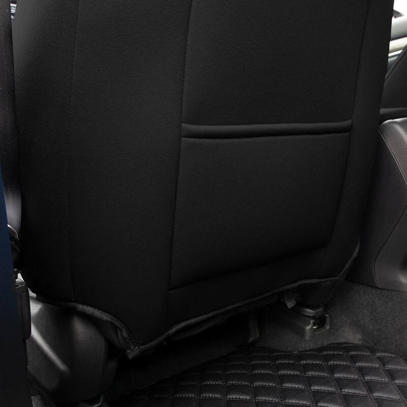 FH Group Neoprene Custom Fit Front Set Seat Covers for 2017-2022 Honda CR-V LX EX and EX-L - DMCM5014BK-FRNT