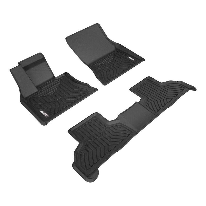 Aries StyleGuard XD Black Custom Heavy Duty Floor Liners, Select BMW X5, X6, 1st and 2nd Row - 2800109