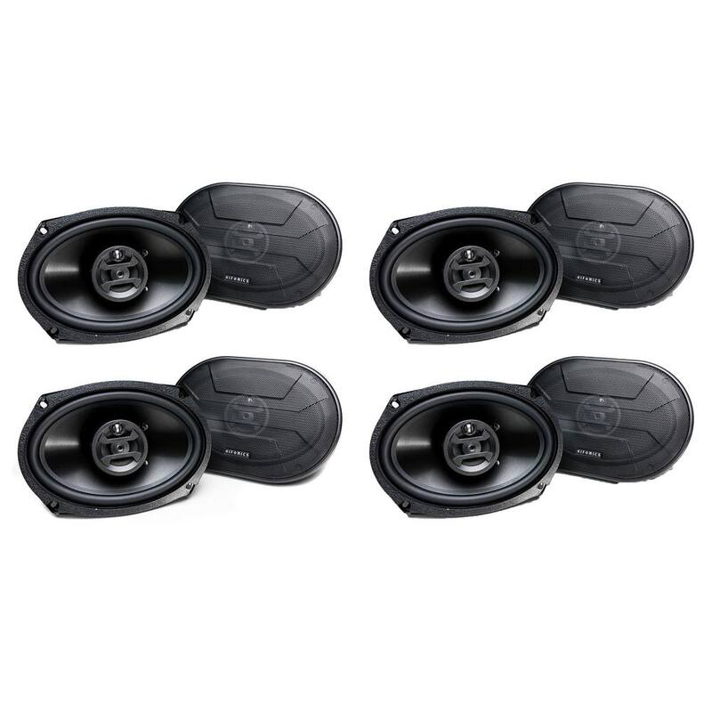 HIFONICS 800-Watt 6 in. x 9 in. 3 Way Car Audio Coaxial Speakers (8-Pack) - 4 x ZS-693