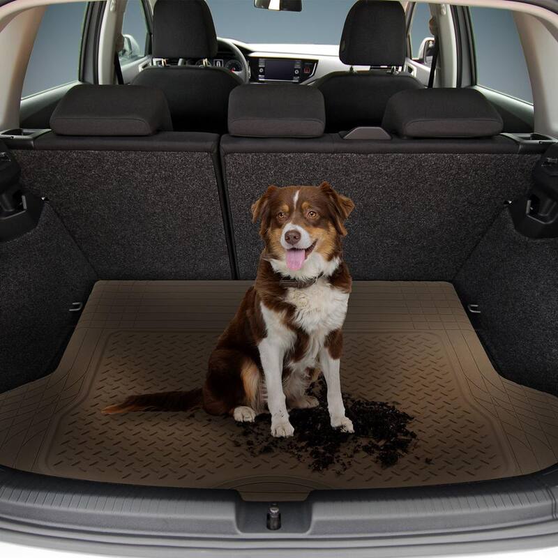 FH Group 56 in. x 43 in. Vinyl Trimmable Heavy-Duty Cargo Mat - DMF16400BEIGE
