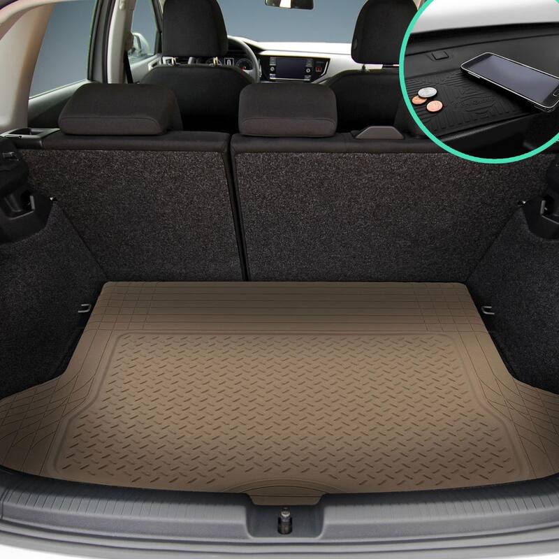 FH Group 56 in. x 43 in. Vinyl Trimmable Heavy-Duty Cargo Mat - DMF16400BEIGE
