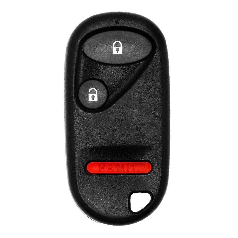 Car Keys Express Replacement Honda Remote - 3 Button Keyless Entry Fob (Lock, Unlock, Panic) - Easy DIY Setup, No Tools Needed - HORM-30RE