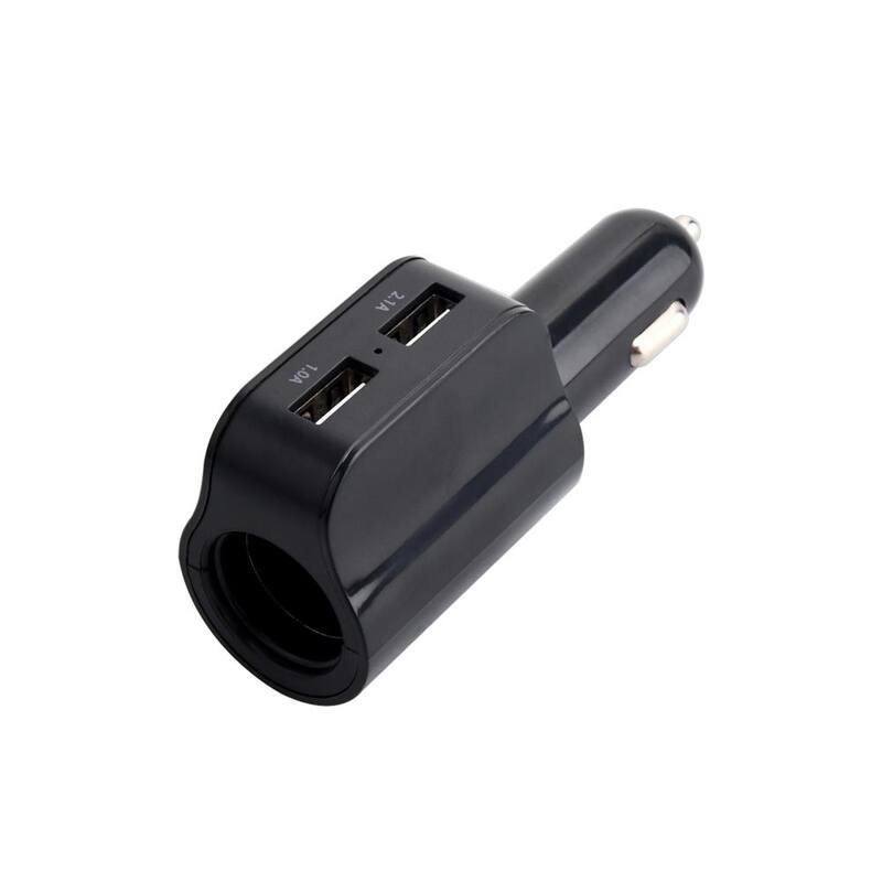 Armor All 2.1 Amp 2 USB Port Car Charger, 12-24V DC Input, Power Up To 3 Devices - ACC8-0104-BLK