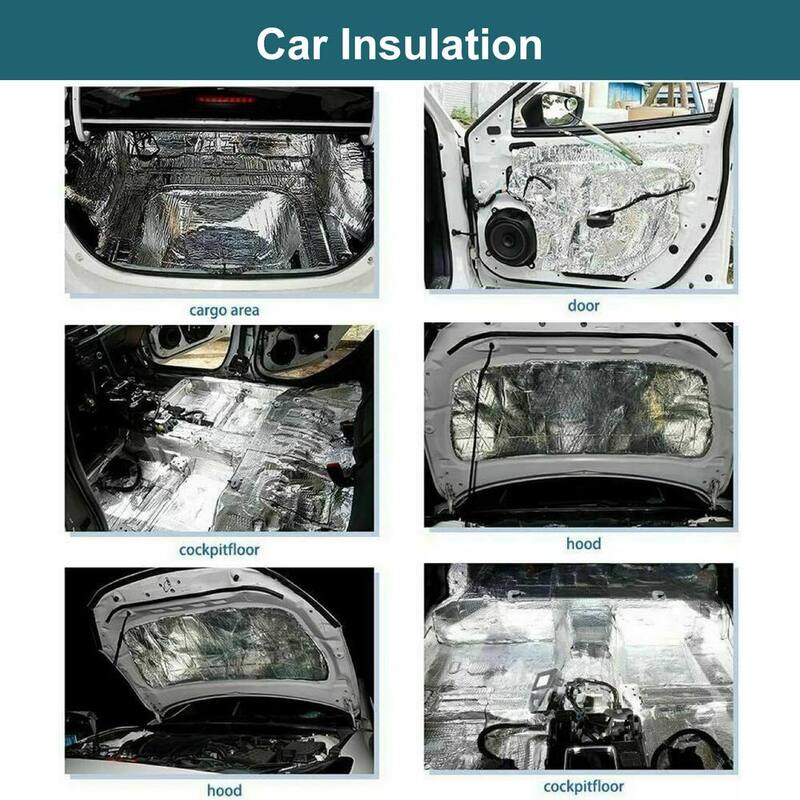 Wellco 9.84 in. x 7.09 in. Self-Adhensive Aluminum Foil Reflective Insulation Foam Radiant Barrier，10 pack - CSDXSF25185P10