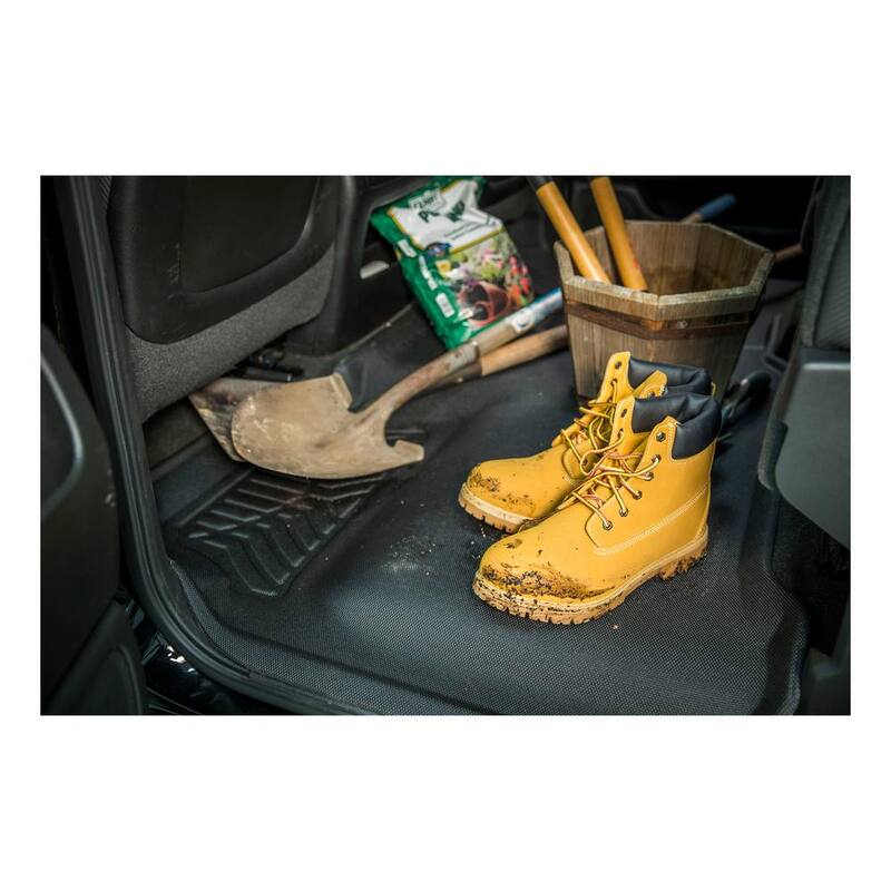 Aries StyleGuard XD Black Custom Heavy Duty Floor Liners, Select 2015-2019 Ford F-150 Crew Cab, 1st, 2nd Row - 2803009