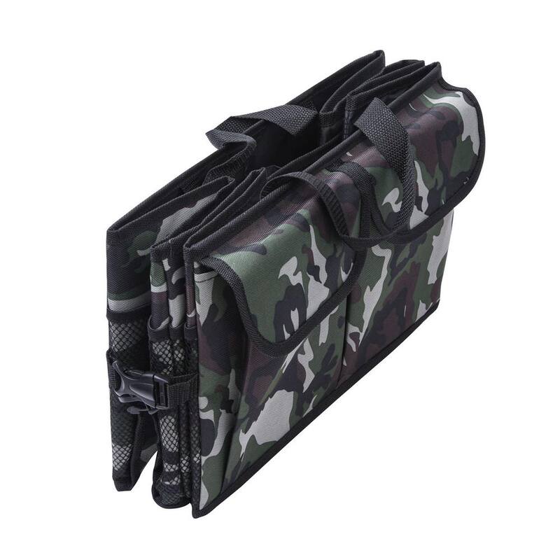 FH Group EZ Travel Hunting Print Inspired 1 Piece 15.5 in. x 11 in. x1.5 in. Polyester Car Trunk Organizer - DMFH1143CAMO