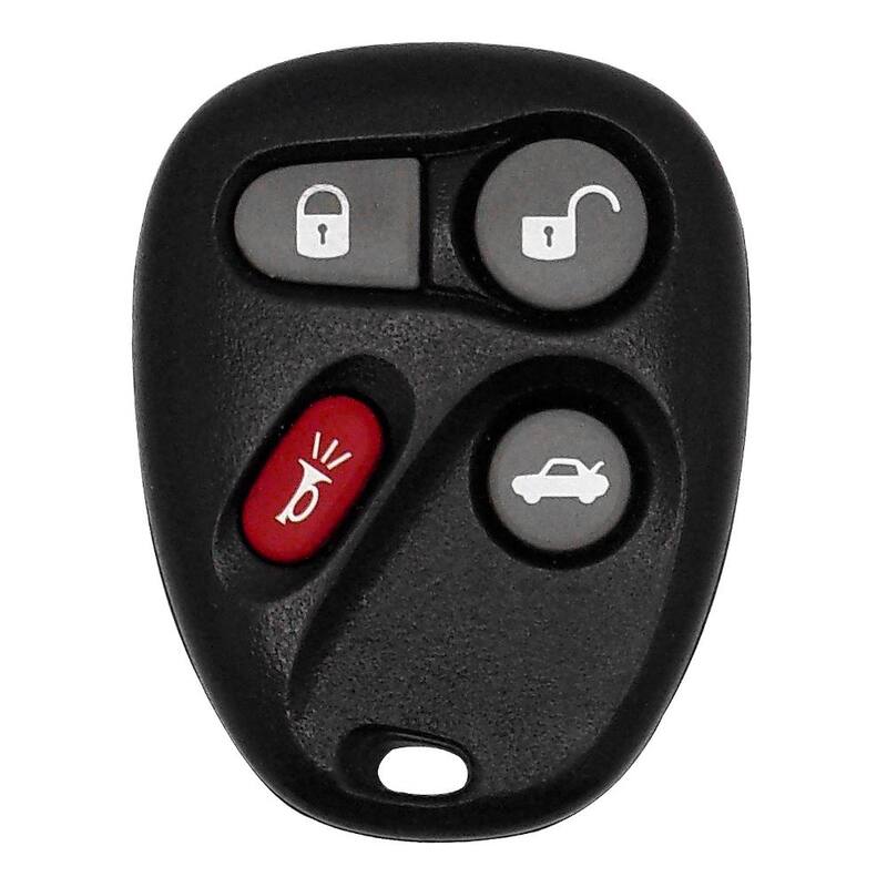 Car Keys Express GM Replacement Keyless Entry Remote - 4 Button Remote with Lock, Unlock, Panic, and Trunk Functions, DIY EZ Install - GMRM-4T0RE