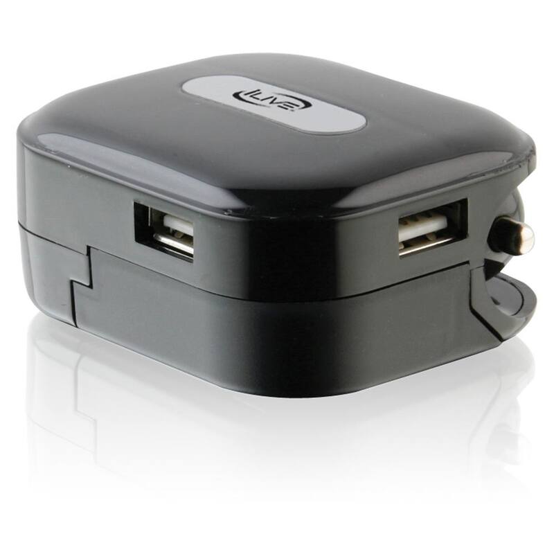 iLive Dual USB Wall and Car Charger - IAC73B