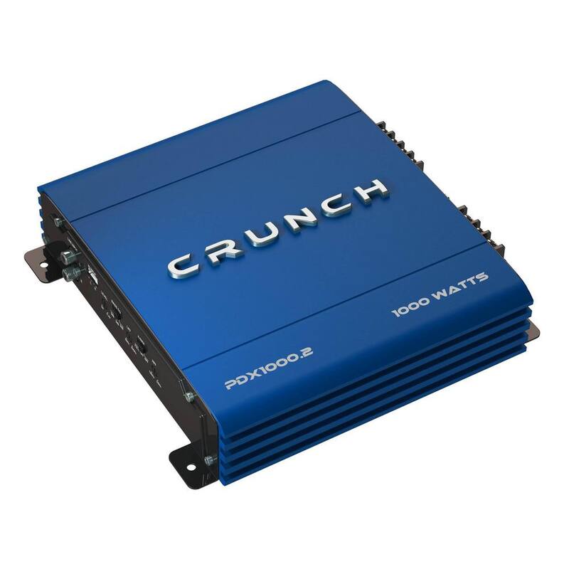 Crunch 2-Channel Car Stereo Amplifier with 300-Watt 6.5 iin. Speaker - PDX-1000.2 + CS-653