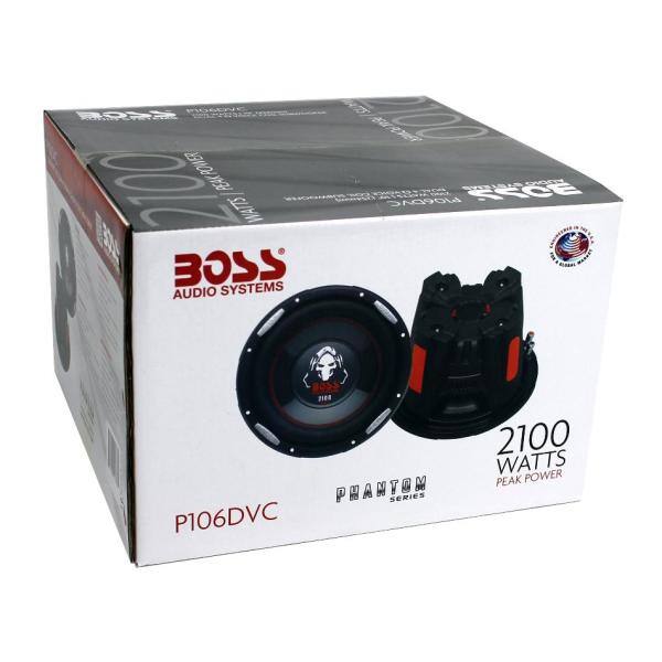 BOSS AUDIO SYSTEMS Phantom 10 in. 2100-Watt DVC 4 Ohm Deep Bass Car Subwoofer - P106DVC