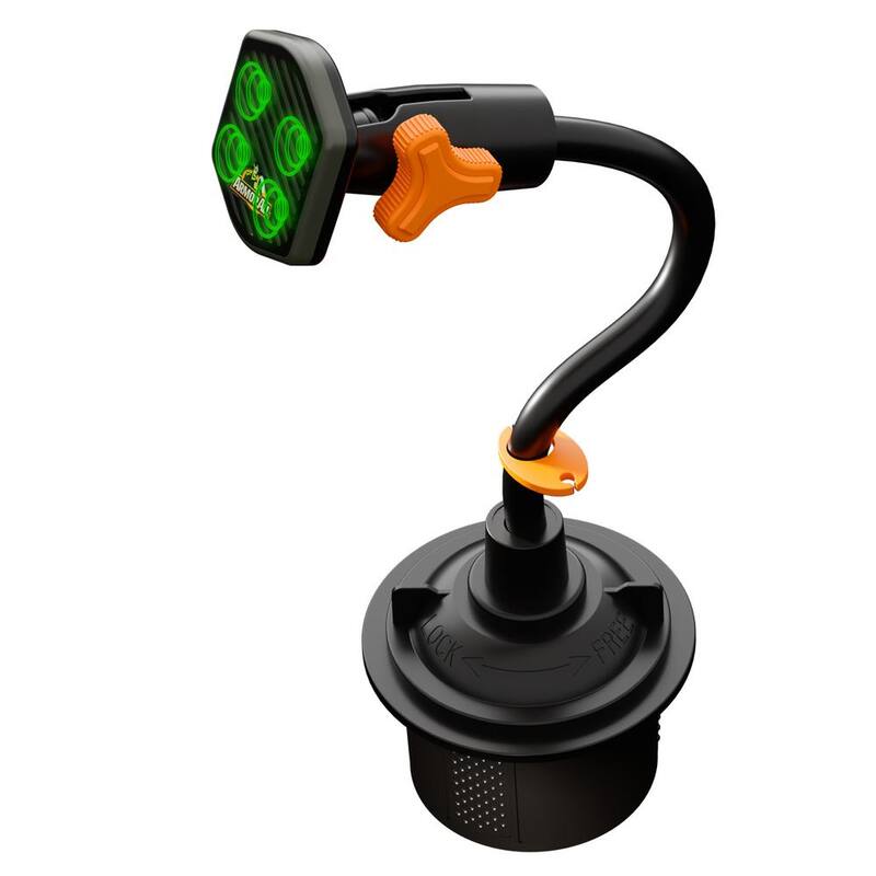Armor All Magnetic Phone Mount With Gooseneck Cupholder, Turns 360-Degrees - AMH3-1014-BLK