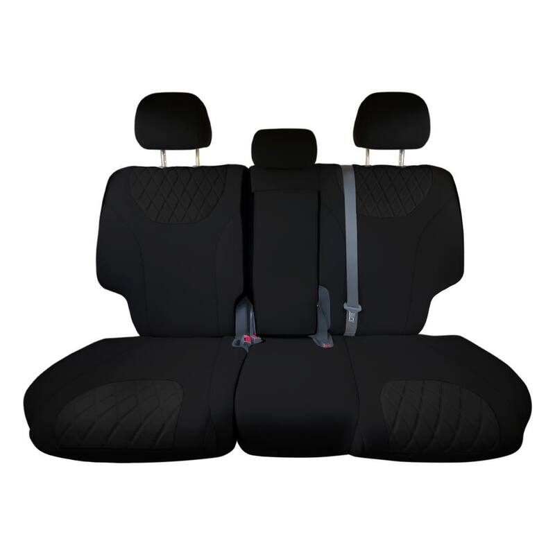 FH Group Neoprene Custom Fit Seat Covers for 2019 - 2023 Hyundai Santa Fe26.5 in. x 17 in. x 1 in. Rear Set - DMCM5030BLK-RE