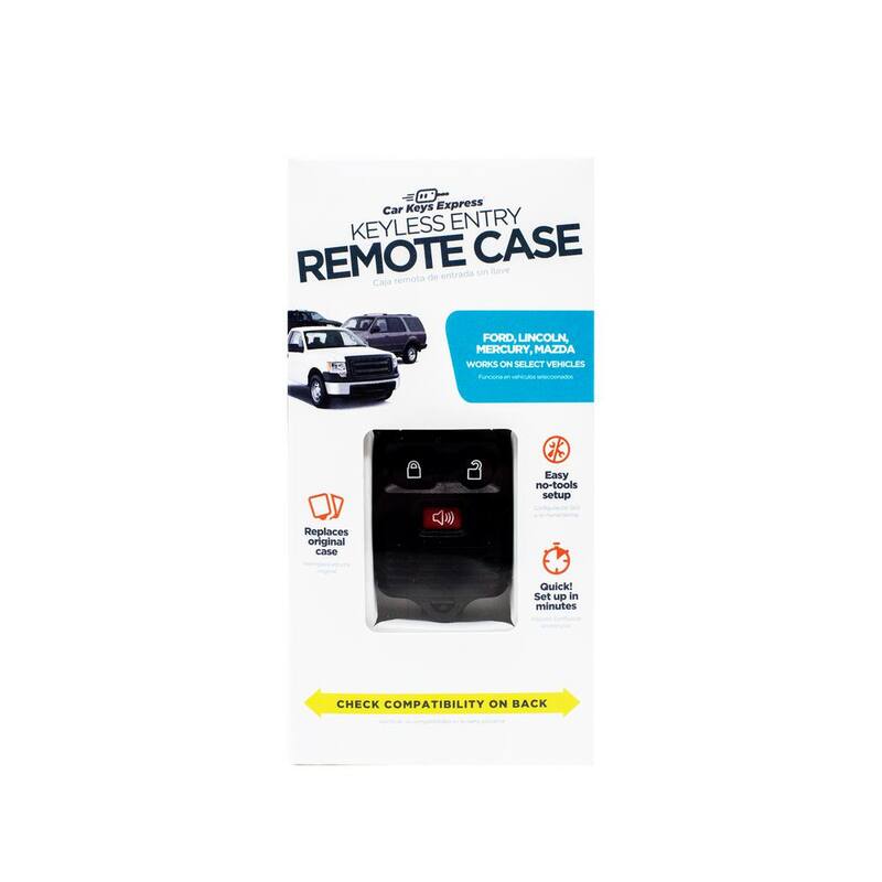Car Keys Express Ford 3-Button Keyless Entry Remote Replacement Case - Black Shell, No Electronics - Easy DIY Fit, Durable Design - FORMT300-PK