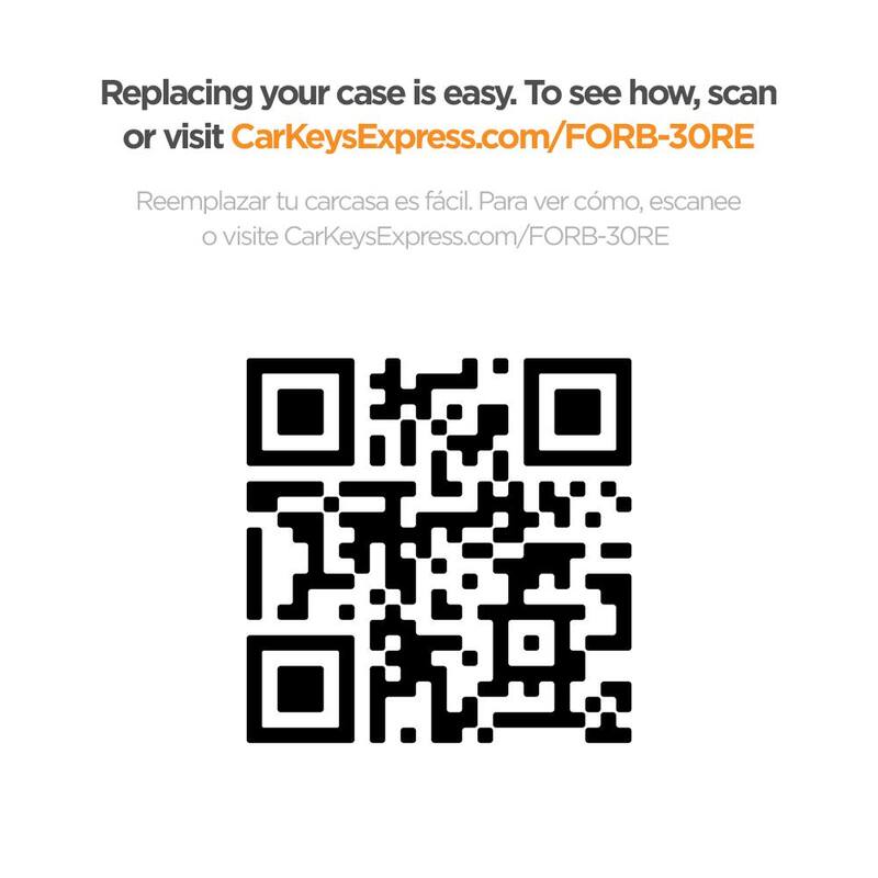 Car Keys Express Ford 3-Button Keyless Entry Remote Replacement Case - Black Shell, No Electronics - Easy DIY Fit, Durable Design - FORMT300-PK