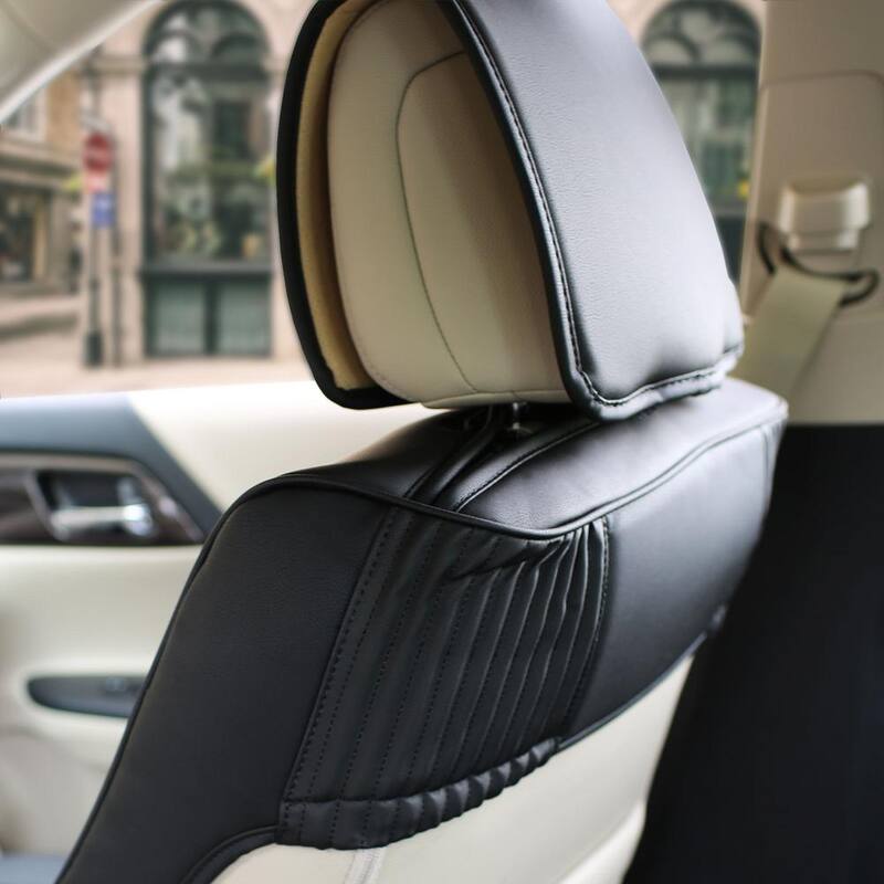 FH Group Ultra-Comfort Leatherette 47 in. x 23 in. x 1 in. Seat Cushions - Front Set - DMPU205102SOLIDBLACK