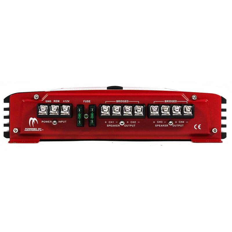 MAXXSONICS 4 Channel and 2 channel 1000 Watt Amp A/B Class Car Stereo Amplifiers - PX-1000.4 + PX-1000.2