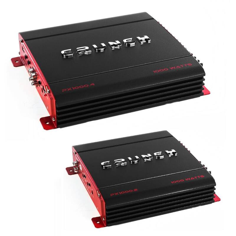 MAXXSONICS 4 Channel and 2 channel 1000 Watt Amp A/B Class Car Stereo Amplifiers - PX-1000.4 + PX-1000.2