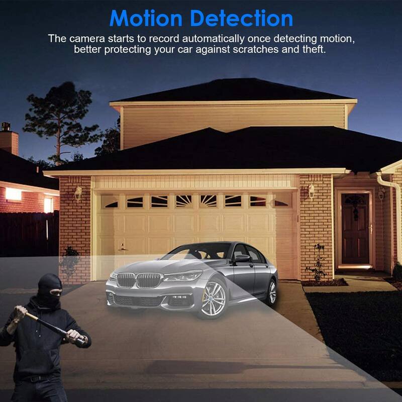 Etokfoks 1080P Car DVR 3 in. Camera Dash Cam Camcorder Camera Recorder with 100-Degree Angle Loop Recording Motion Detection - MLSA21OT008