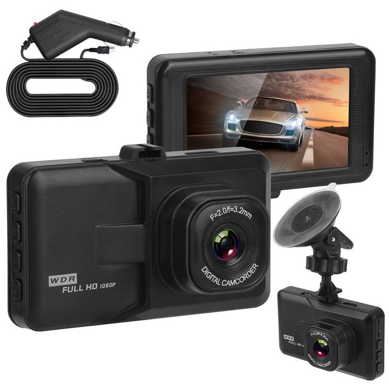 Etokfoks 1080P Car DVR 3 in. Camera Dash Cam Camcorder Camera Recorder with 100-Degree Angle Loop Recording Motion Detection - MLSA21OT008