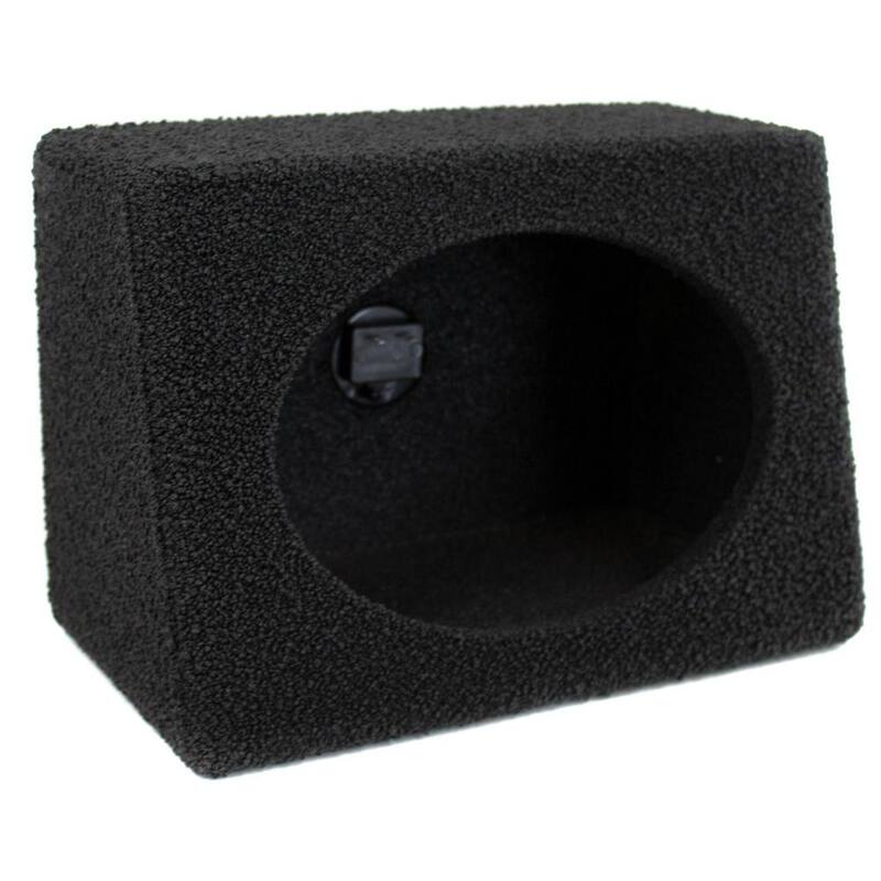 Q POWER Q-Bomb 6 in. x 9 in. Car Wedge Speaker Boxes with Bedliner Spray, Pair - QB-QTW6X9