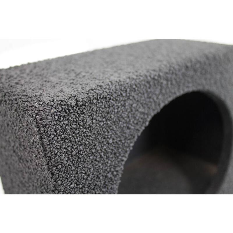 Q POWER Q-Bomb 6 in. x 9 in. Car Wedge Speaker Boxes with Bedliner Spray, Pair - QB-QTW6X9