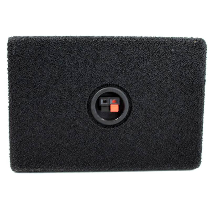 Q POWER Q-Bomb 6 in. x 9 in. Car Wedge Speaker Boxes with Bedliner Spray, Pair - QB-QTW6X9