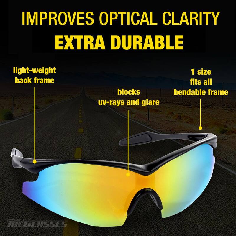 Bell + Howell TacVisor & TacGlasses 2 in 1 Value Pack - Polarized Car Visor for Day and Night and Polarized Sunglasses, Anti-Glare - 8243