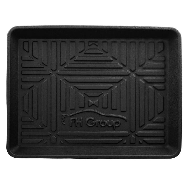FH Group Ultimate Weather Proof Rubber Small 20 in. x 15 in. 2 in. Cargo Mat/Tray - DMF16407BLK-20