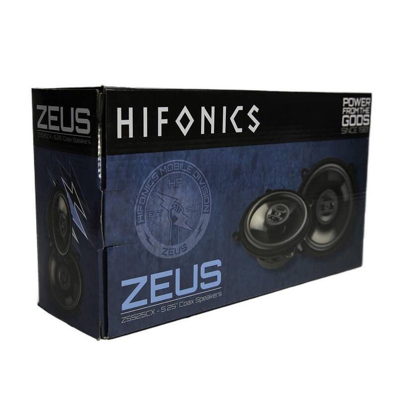 MAXXSONICS Hifonics Zeus 6.5 in. 3-Way 300-Watt Shallow Mount Coaxial Speakers, Pair - ZS-65CXS