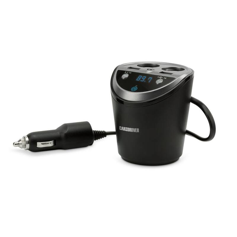 Car and Driver Power Cup w/ Dual Socket - CAD-4057
