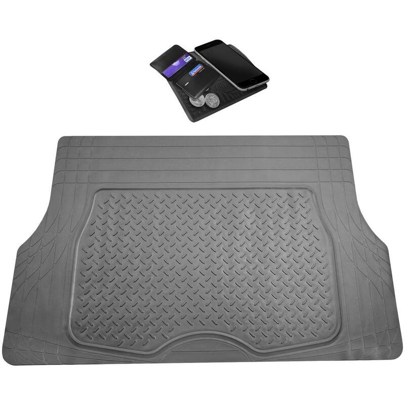 FH Group 47 in. x 32 in. Premium Heavy-Duty Trim to Fit Vinyl Cargo Mat - DMF16401GRAY