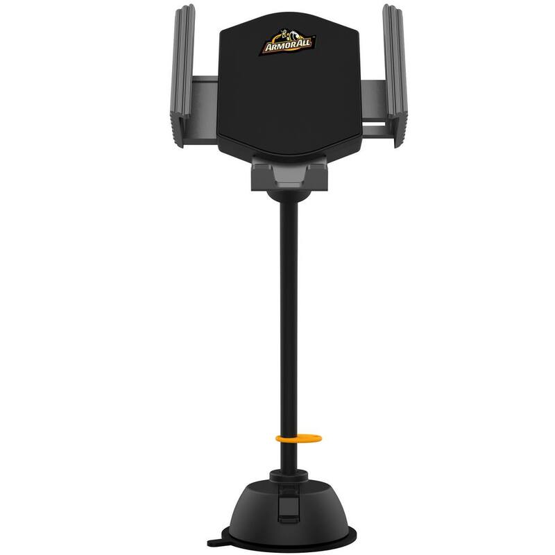 Armor All Adjustable Universal Smartphone Mount With Gooseneck Suction Cup - AMH3-1015-BLK