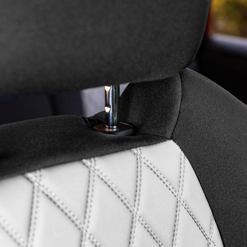 FH Group Neosupreme Custom Fit Seat Covers for 2019-2024 Toyota Rav4 LE to XLE to Limited - DMCM5011GRAY-FULL