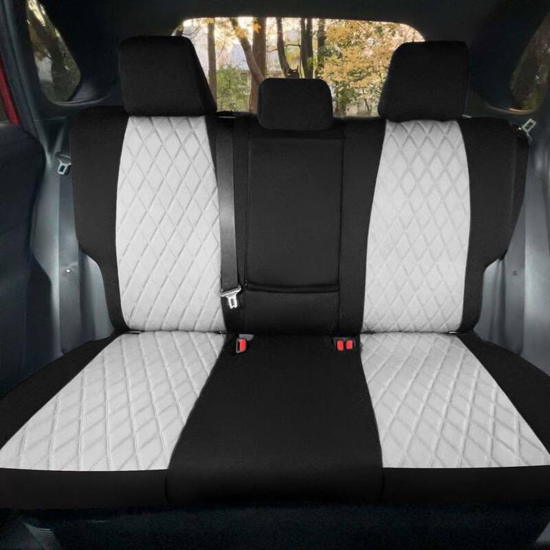 FH Group Neosupreme Custom Fit Seat Covers for 2019-2024 Toyota Rav4 LE to XLE to Limited - DMCM5011GRAY-FULL