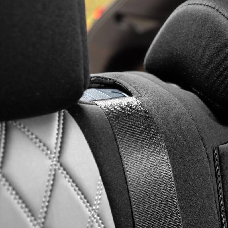 FH Group Neosupreme Custom Fit Seat Covers for 2019-2024 Toyota Rav4 LE to XLE to Limited - DMCM5011GRAY-FULL