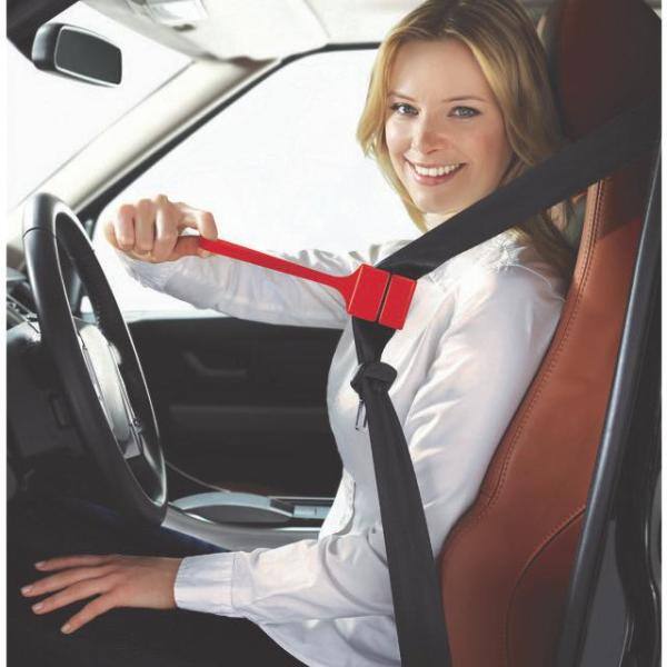 Unbranded Car Belt Buddy - Seatbelt Helper - Red - All Seatbelts - 2 Pack - 81700
