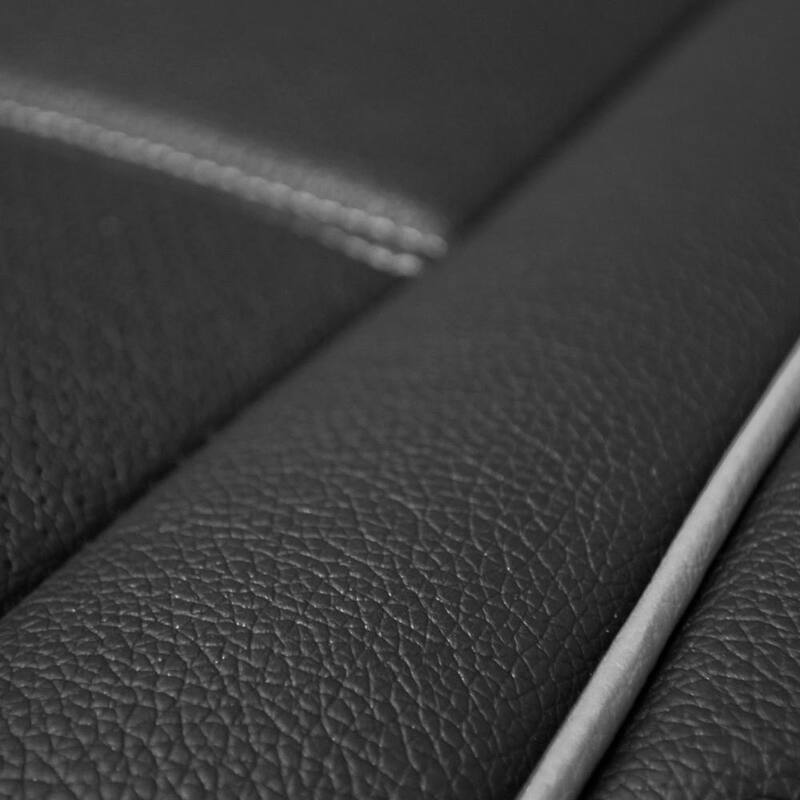 FH Group Futuristic Leather 52 in. x 58 in. x 1 in. Rear Seat Cushions - DMPU208GRAY013