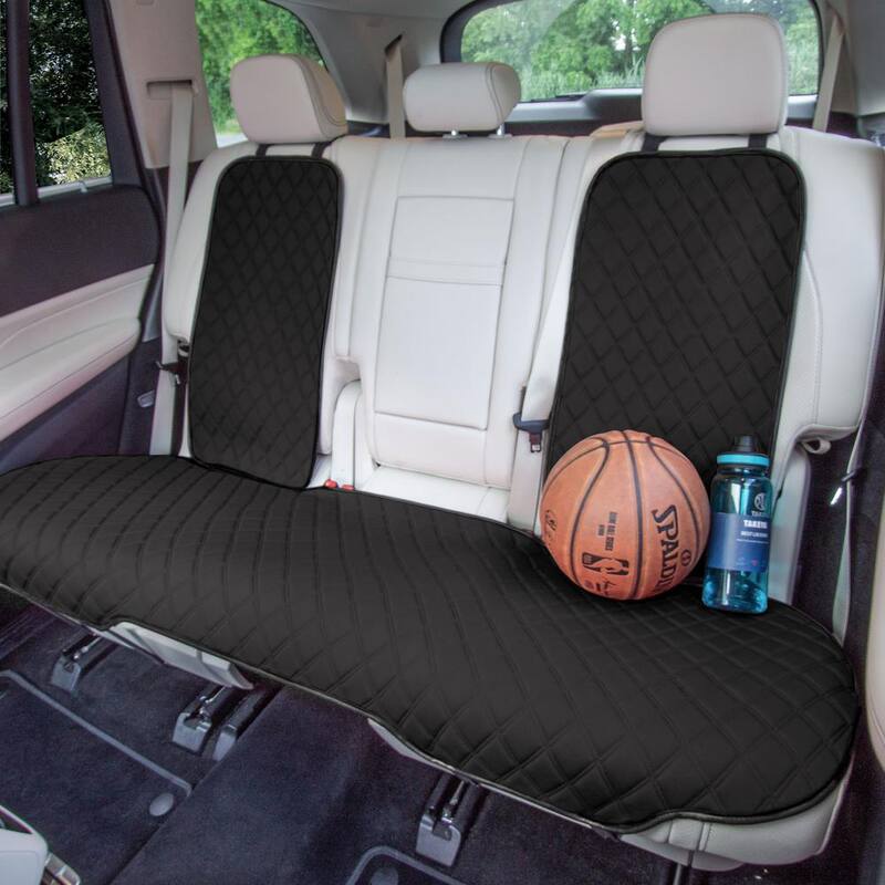 FH Group Neosupreme 47 in. x 23 in. x 1 in. Seat Protectors - Rear Set - DMFH1026BLACK
