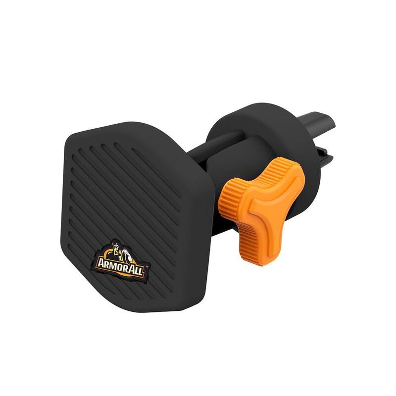 Armor All 2 in. 1 Magnet Phone Mount, 3 Setup Options: Dashboard/Windshield/Air Vent - AMH3-1011-BLK