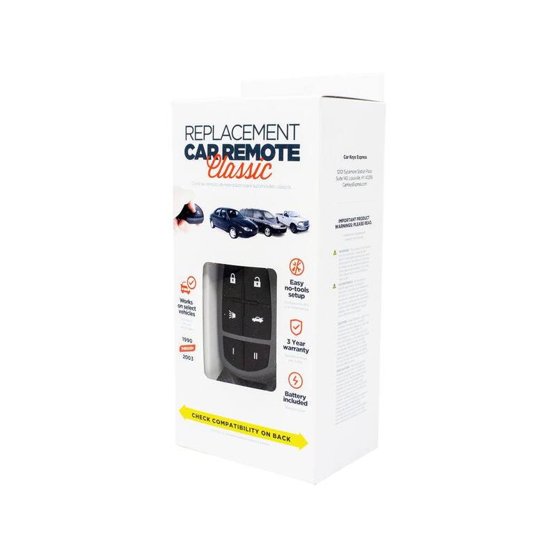 Car Keys Express Universal Car Remote Classic - One Remote for 150+ Vehicles, Ultimate Keyless Entry Solution for 26 Car Brands - UNRM-60RE